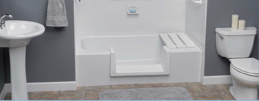 Step Through Tub Insert Installed