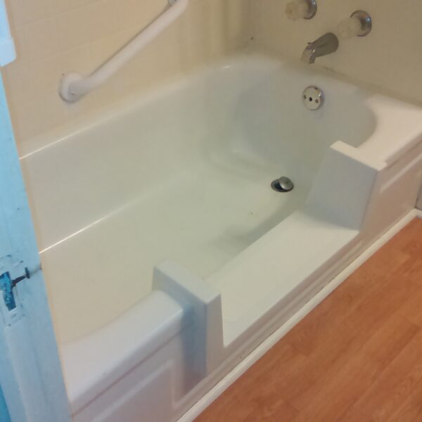 Tub to Shower Conversion Kit Installed
