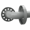 White Grab Bar Flange